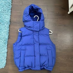 Wunder puff cropped vest